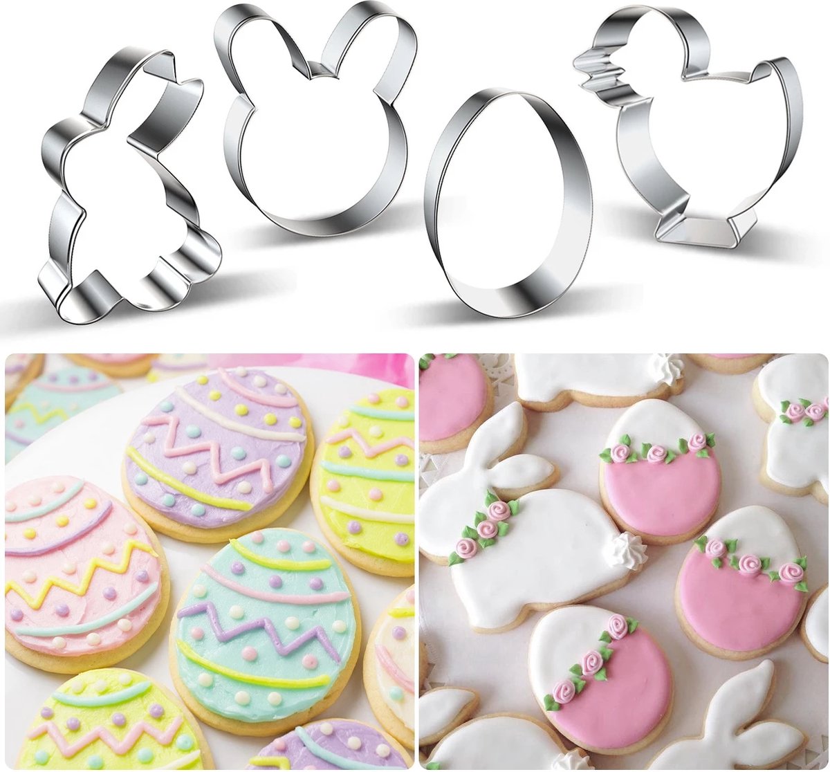 Pasen | PASEN11 | Easter | Paashaas | Bakvormen | Bakset | 1 Set = 9 stuks